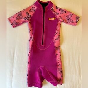 Goldfin Kids Swim Suit (Wetsuit) - Pink Butterfly Design
2-3mm